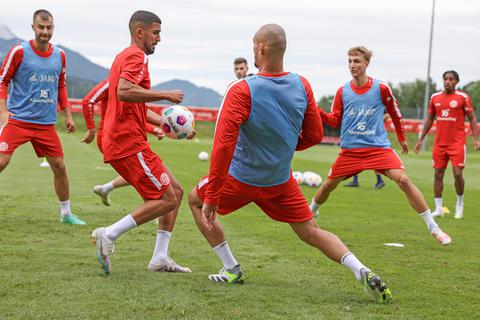 Im Trainingslager in Schladming ging es für die 05-Profis in jeder Einheit darum, sich für einen Stammplatz zu empfehlen.