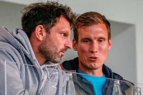 Freunde aus Dortmunder Zeiten: Adrian Alipour (l.) und Hanes Wolf. Foto: Nick Fingerhut 