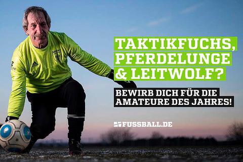 Hanno Makel ist einer der Hauptdarsteller bei der Online-Werbekampagne des Deutschen Fußball-Bundes für die Wahl zum "Amateur des Jahres". © fussball.de