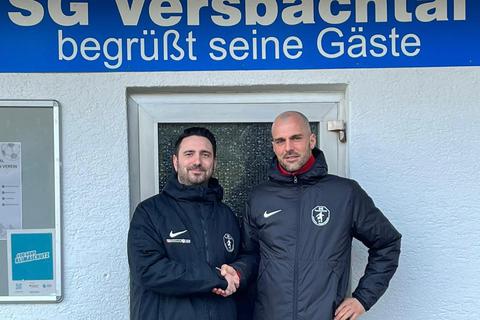 Marco Badouin (li.) und Pascal Pfeiffer bilden ab Sommer das Trainerduo des Kreisoberligisten SG Versbachtal.	