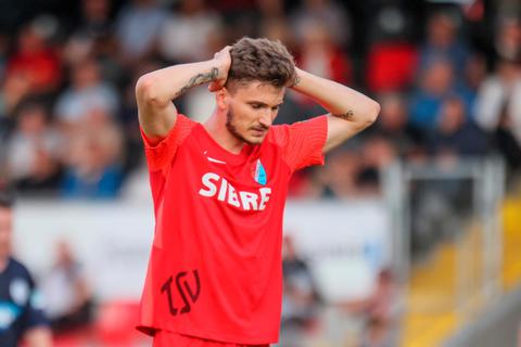 Zuletzt häuften sich die enttäuschenden Momente für David Nieland und Co. vom TSV Steinbach Haiger. Foto: Nick Fingerhut 