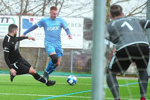 Erzielt das 3:3, geht mit seinem Team aber dennoch leer aus: Marvin Gath vom FC Cleeberg. 