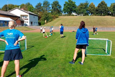 Mädchenfußball kommt an: Die Teilnehmerinnen sind beim RSV Büblingshausen mit Spaß bei der Sache. Foto: RSV Büblingshausen 