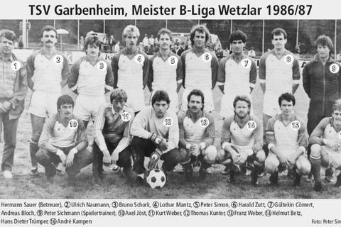 So sah sie aus, die Garbenheimer Meistermannschaft 1987. Foto: Canva/Peter Simon 