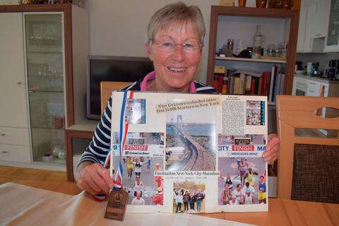 Der New-York-Marathon 1991 war ihr Lauf des Lebens: Elke Knörr.  Foto: Romahn 